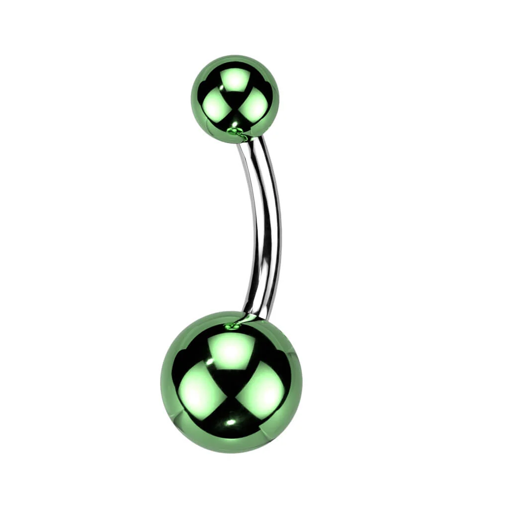 Bauchnabelpiercing Acryl Kugel Glass Beschichtung - Image 4