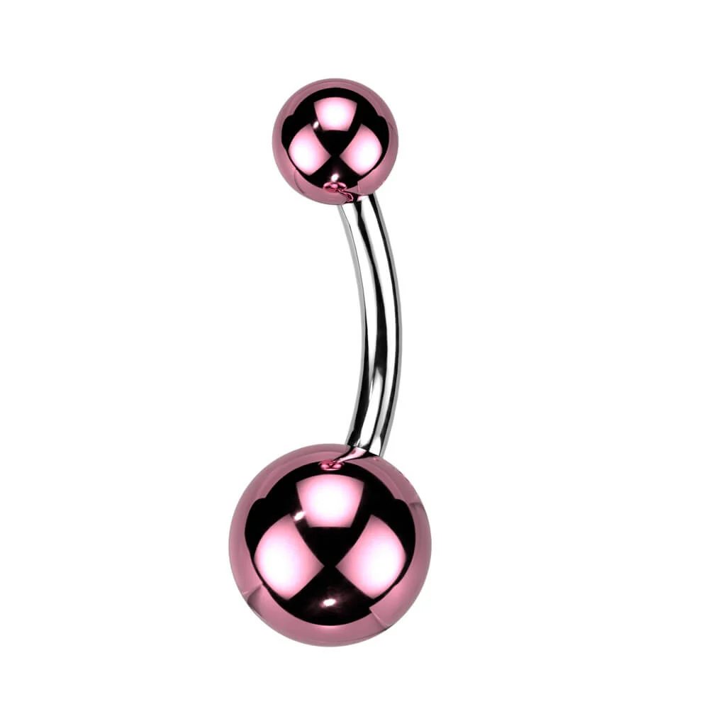 Bauchnabelpiercing Acryl Kugel Glass Beschichtung - Image 5