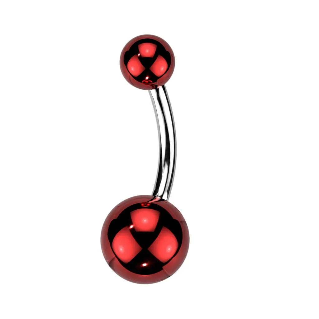 Bauchnabelpiercing Acryl Kugel Glass Beschichtung - Image 6