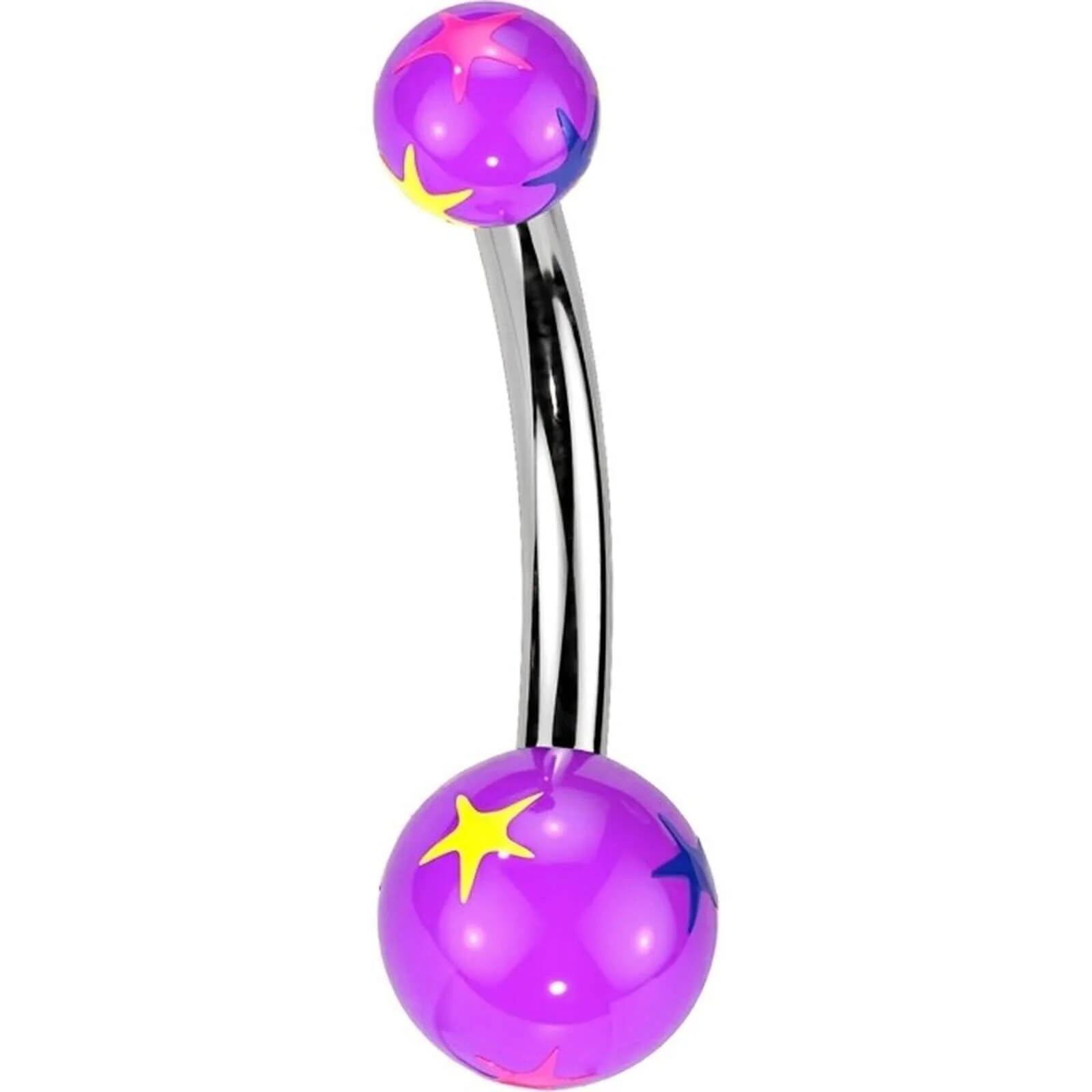 Bauchnabelpiercing Acryl Sterne Kugel