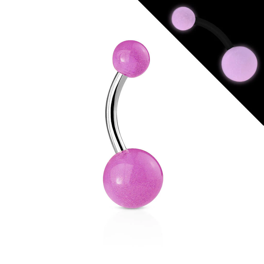 Bauchnabelpiercing Kugel Glow in the Dark - Image 2