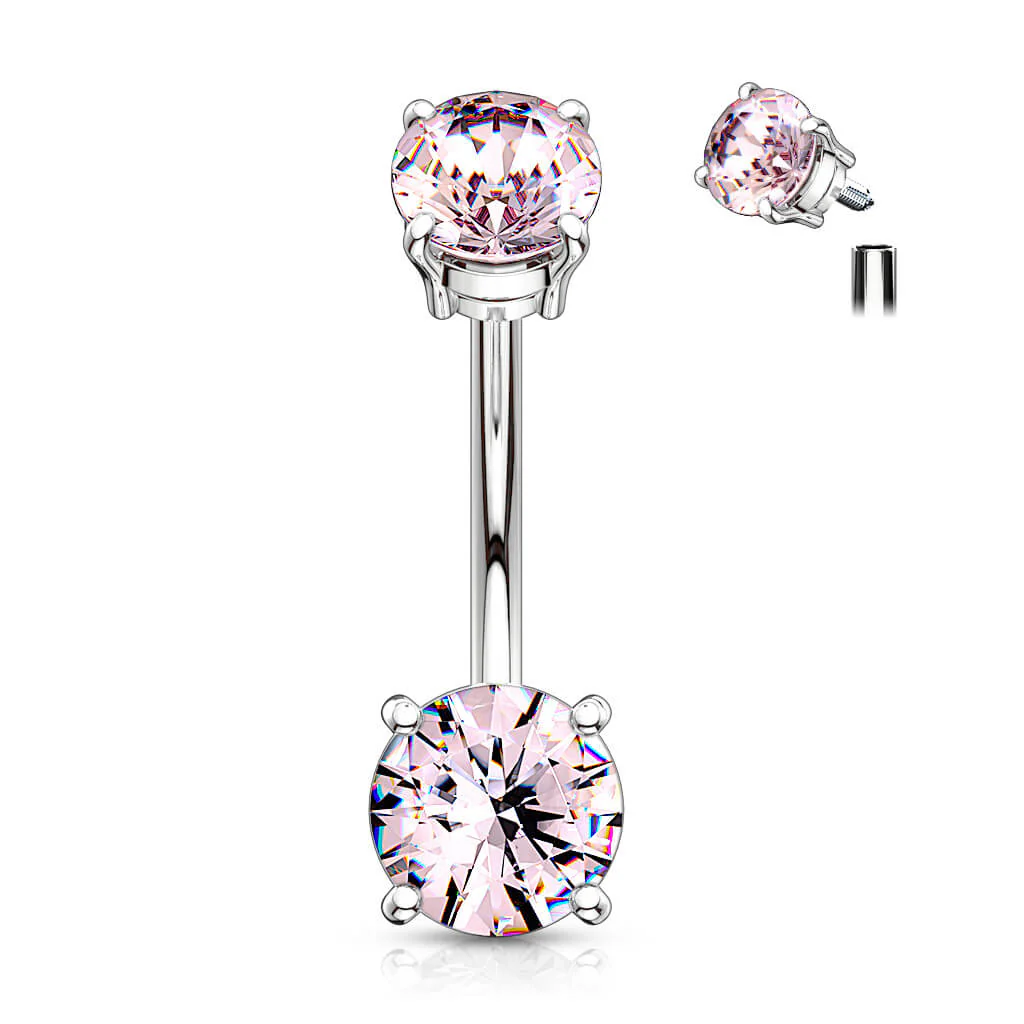 Bauchnabelpiercing Zirkonia Innengewinde - Image 6