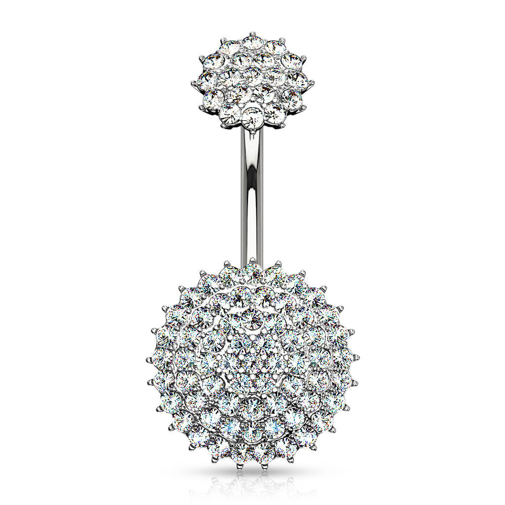 Bauchnabelpiercing Kugel Zirkonia Innengewinde - Image 2