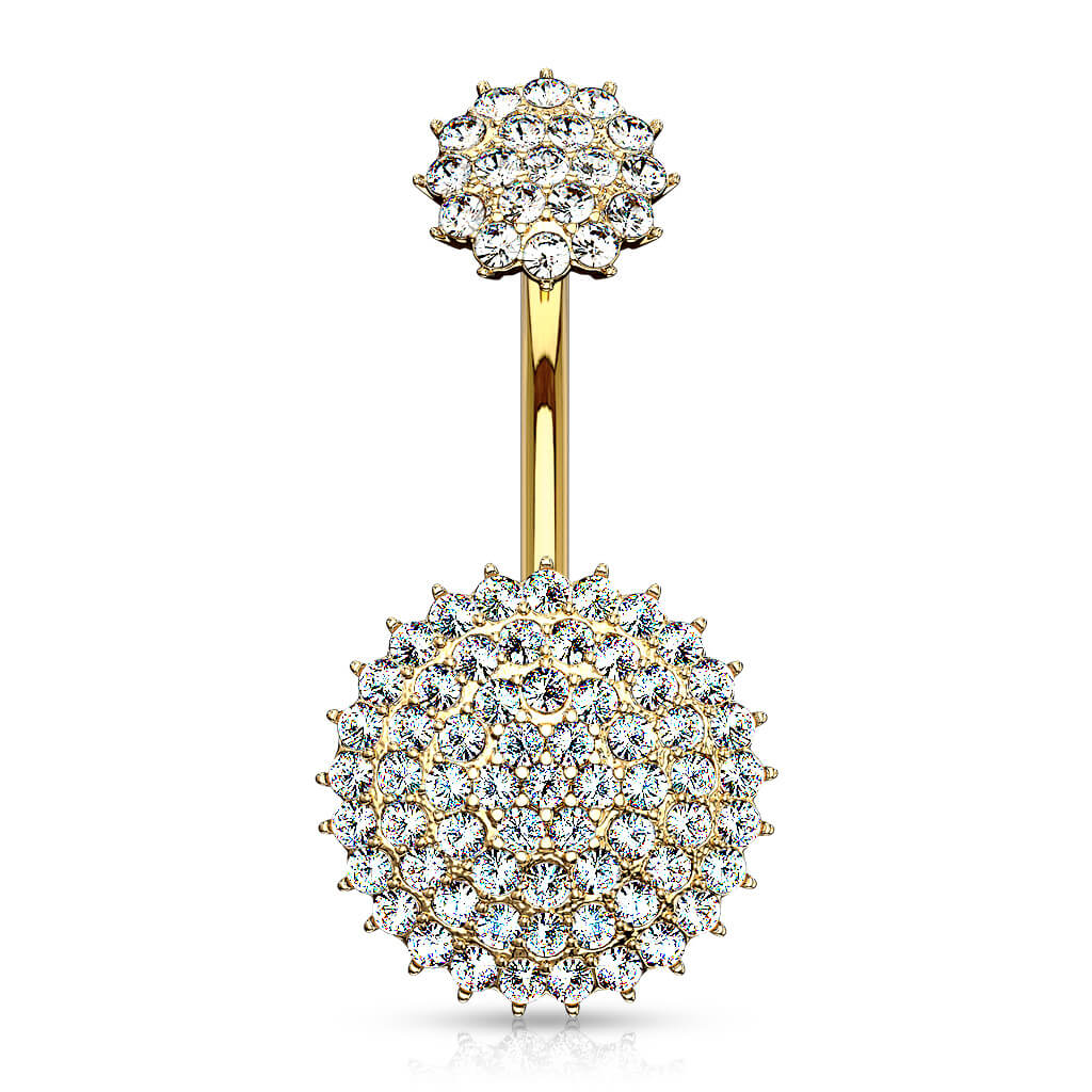 Bauchnabelpiercing Kugel Zirkonia Innengewinde - Image 4