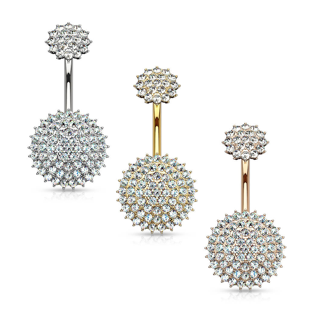 Bauchnabelpiercing Kugel Zirkonia Innengewinde - Image 5