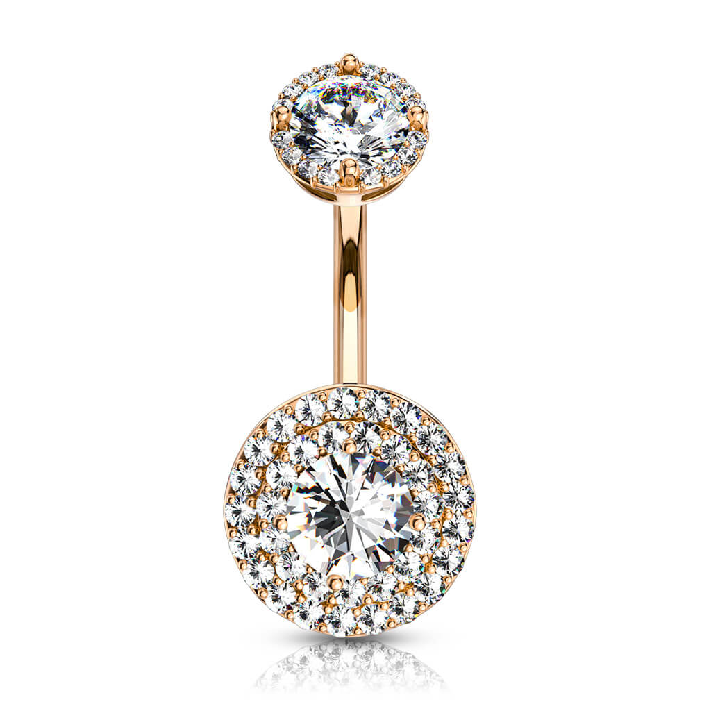 Bauchnabelpiercing Zirkonia Rund Innengewinde - Image 8