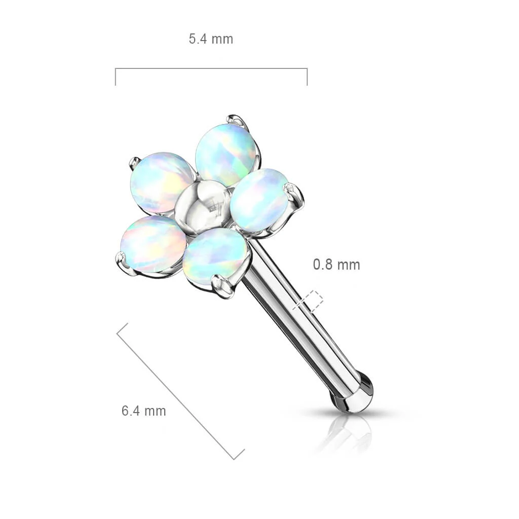 Nasenstecker Blume Opal - Image 8