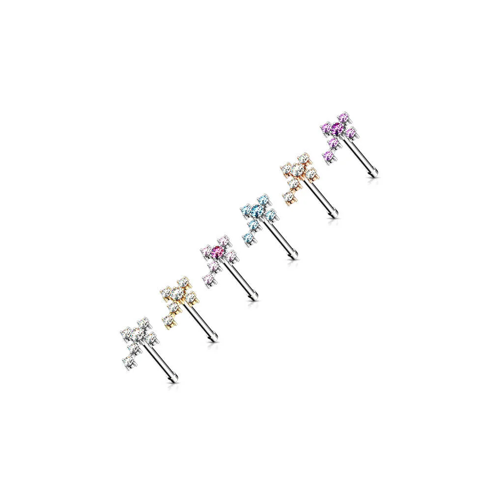 Nasenstecker Kreuz Zirkonia - Image 5