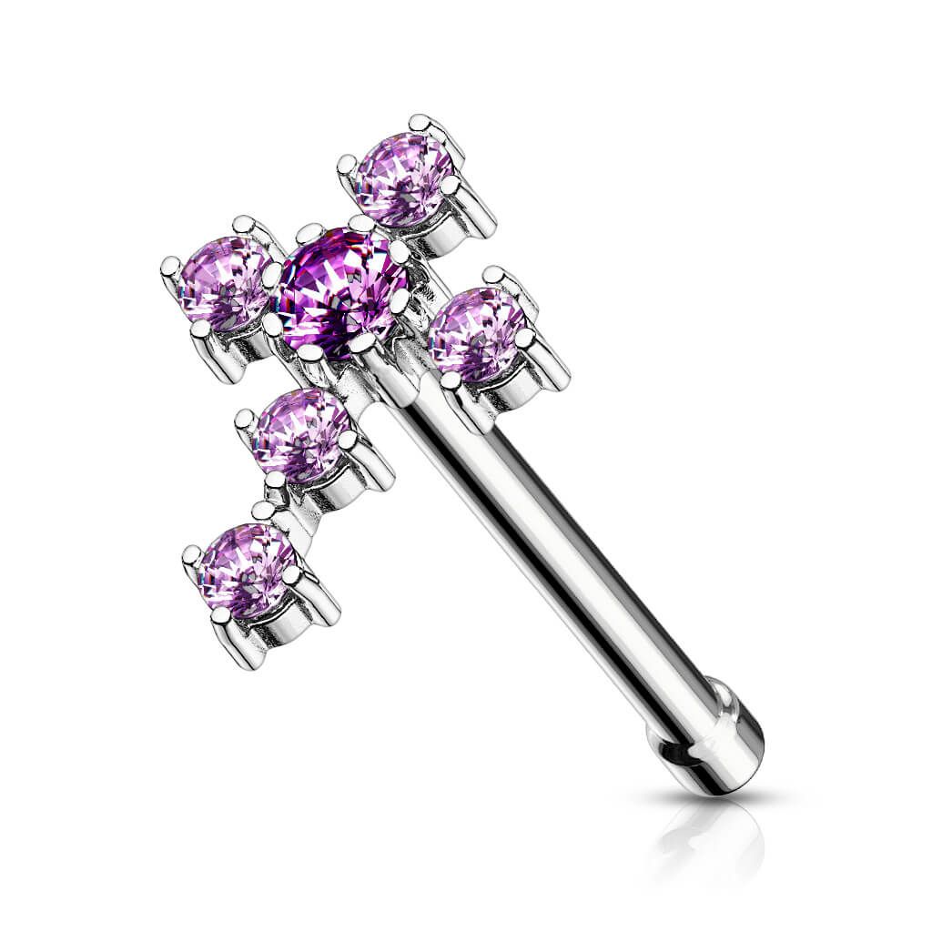Nasenstecker Kreuz Zirkonia - Image 9
