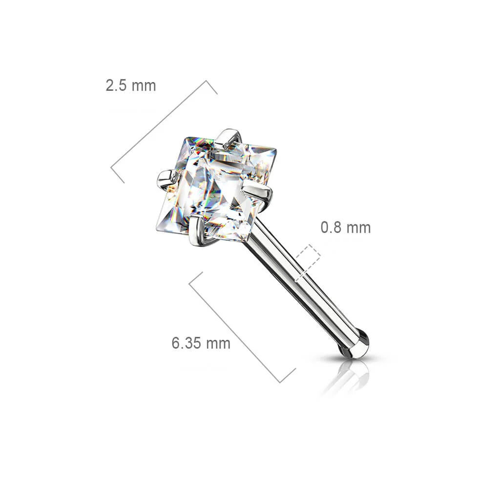 Nasenstecker Quadrat Zirkonia - Image 10