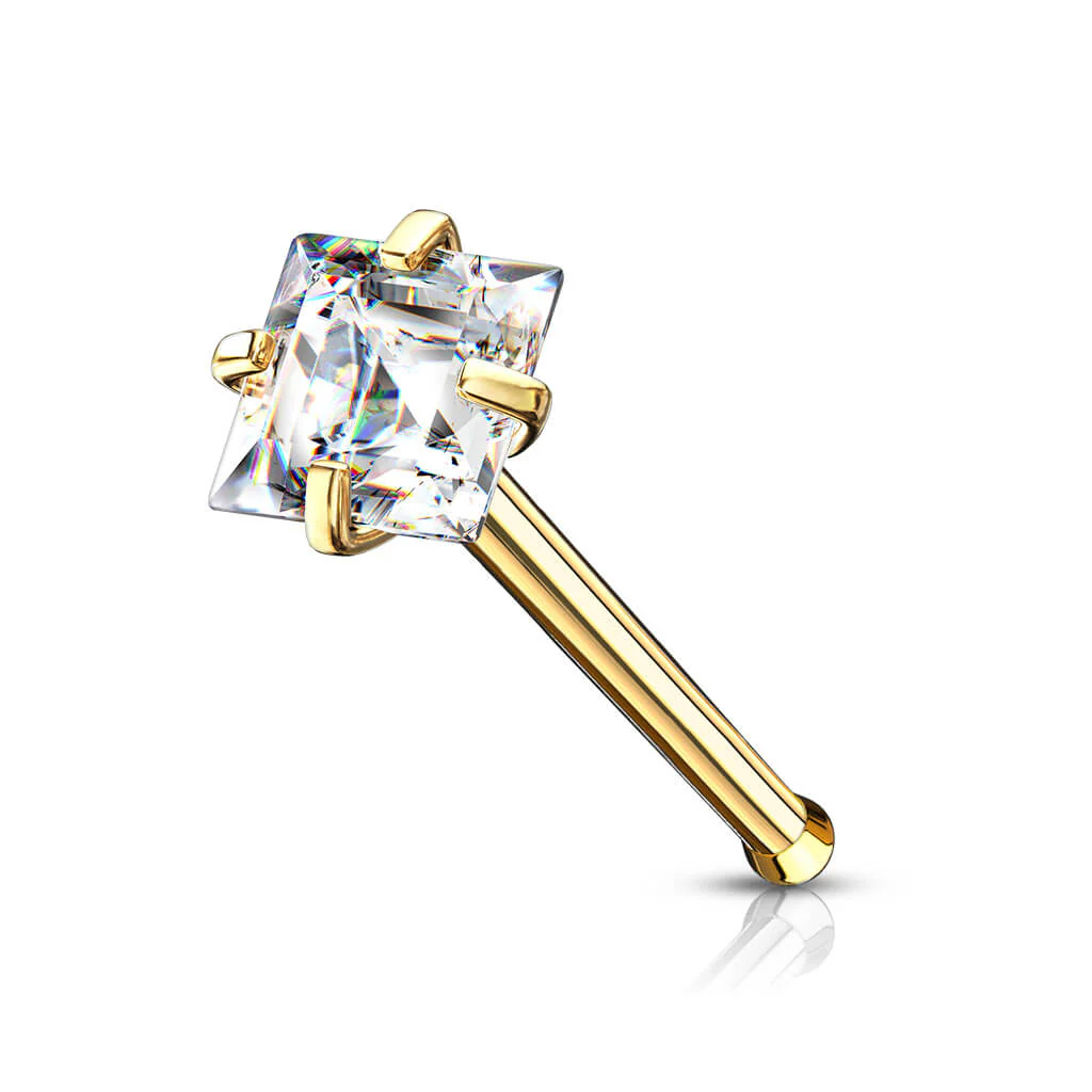 Nasenstecker Quadrat Zirkonia - Image 3