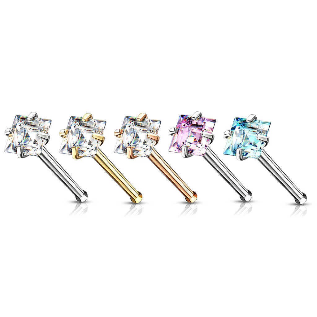 Nasenstecker Quadrat Zirkonia - Image 4
