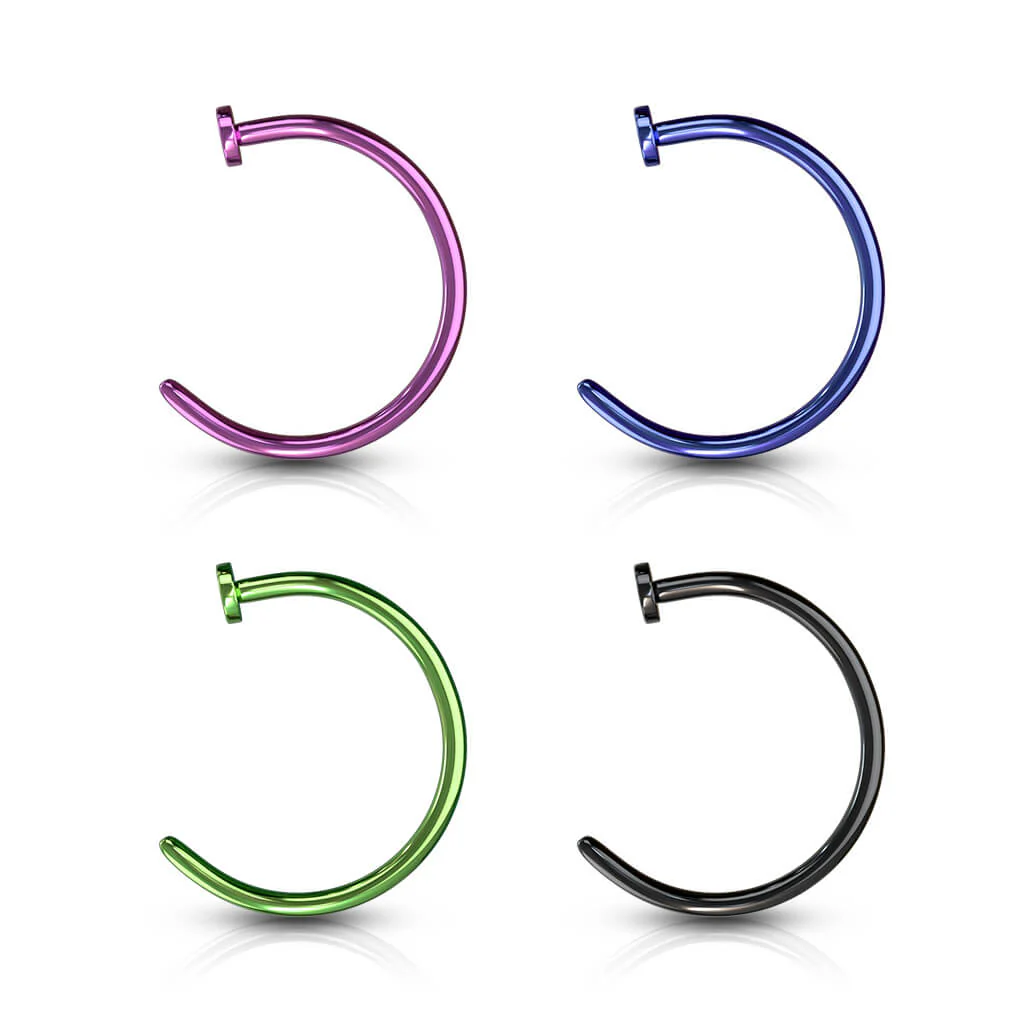Nasenstecker Hoop Half Hoop Titan IP - Image 3