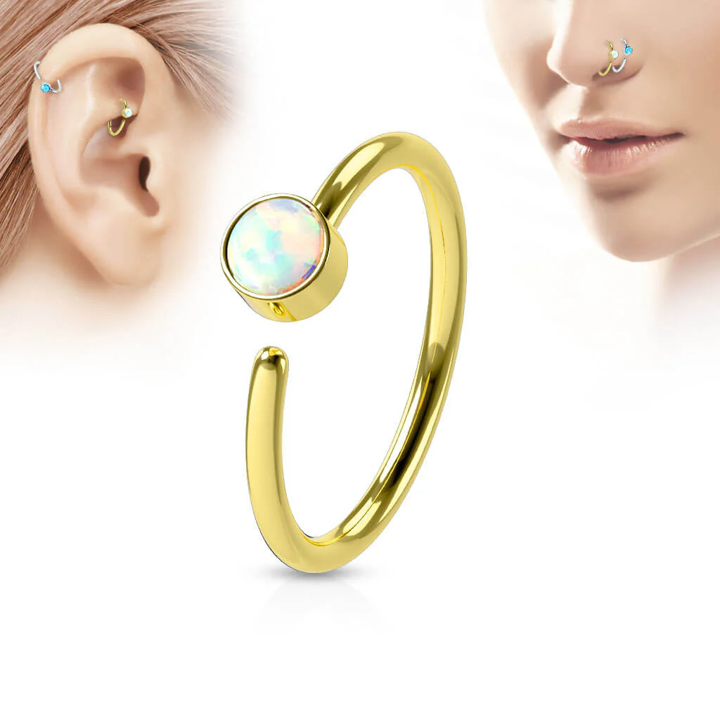 Ring Opal Rund PVD Biegbar - Image 2