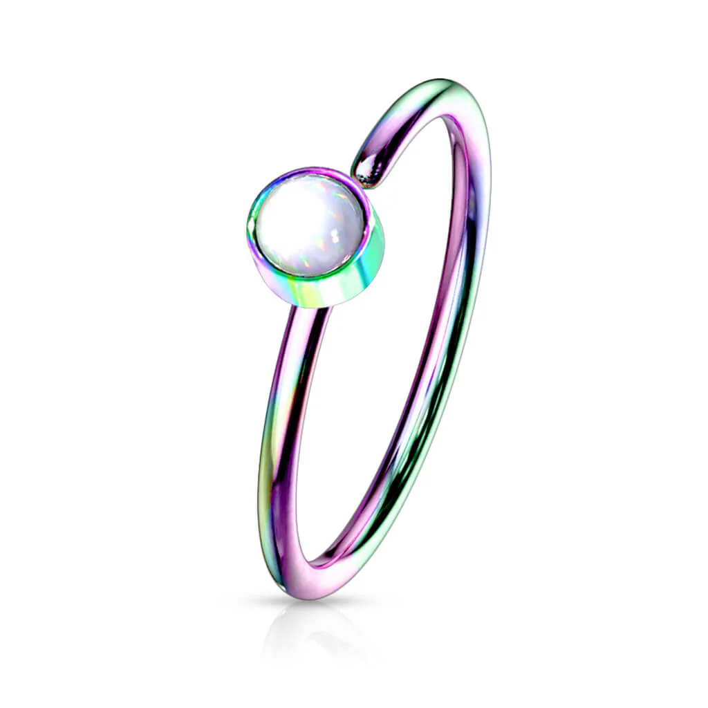 Ring Glänzender Synthetik Stein Biegbar - Image 14