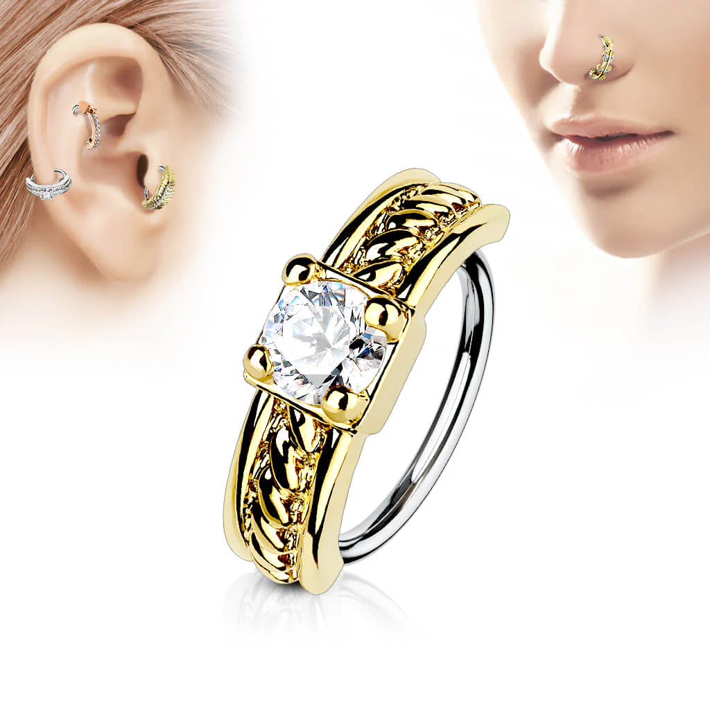 Ring Quadrat Zirkonia Biegbar - Image 3