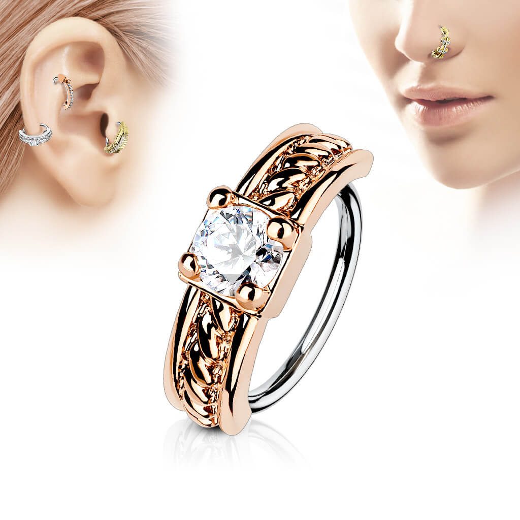Ring Quadrat Zirkonia Biegbar - Image 4
