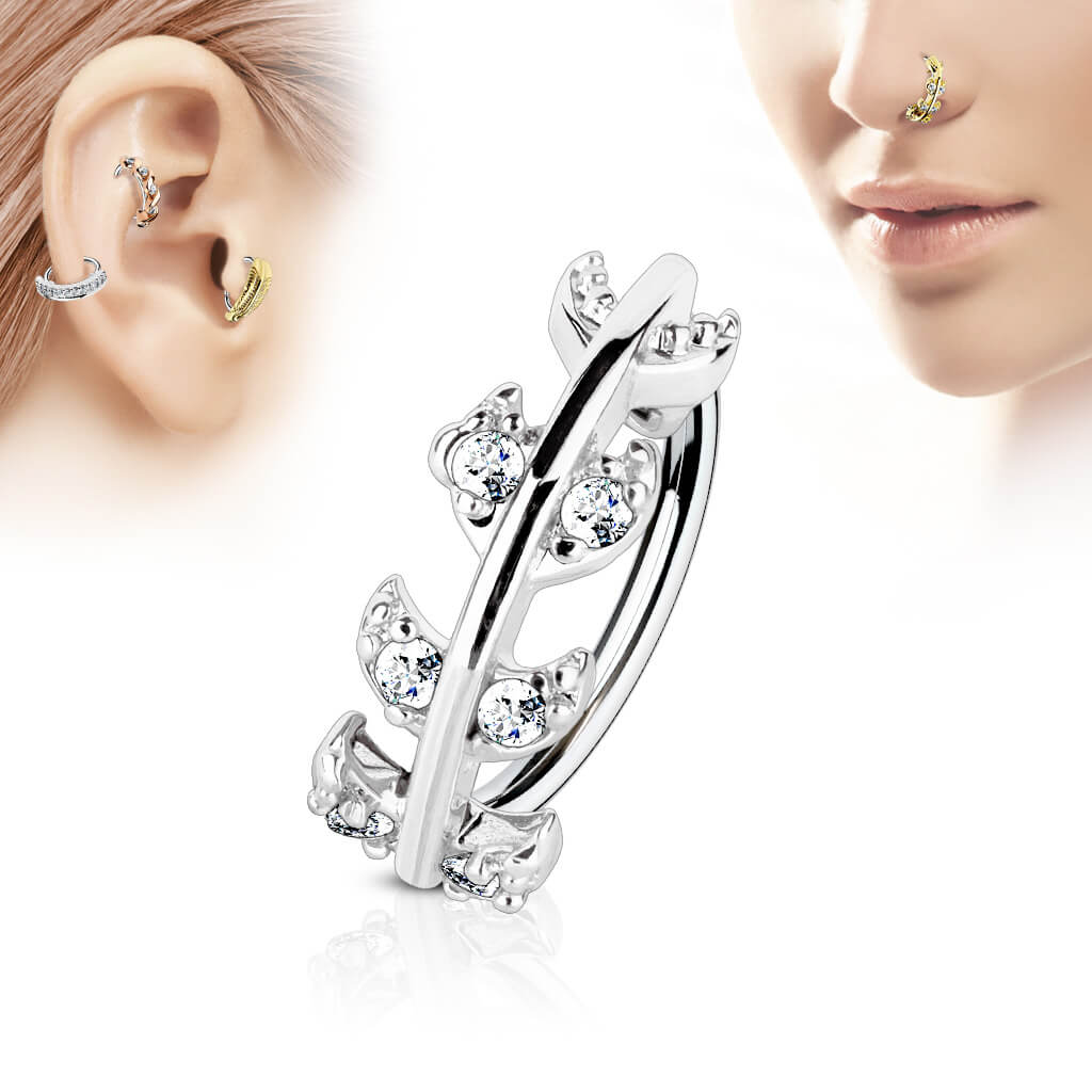 Ring Blätter Zirkonia Biegbar - Image 2