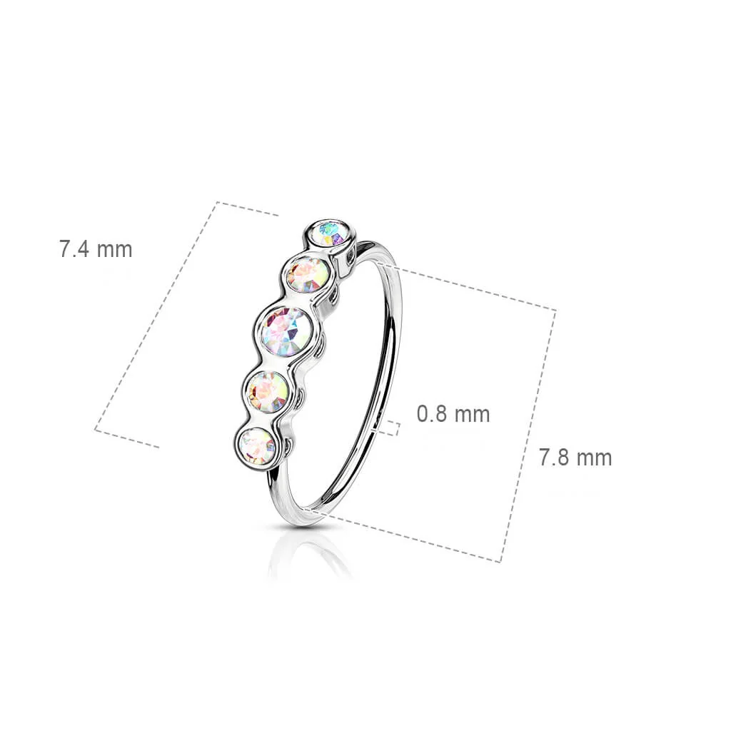 Ring Zirkonia Silber Biegbar - Image 3