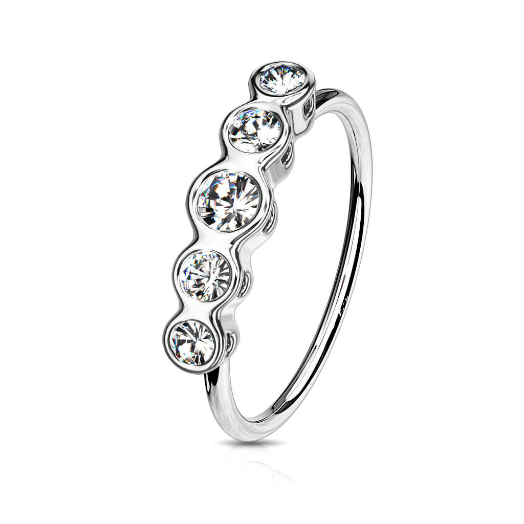 Ring Zirkonia Silber Biegbar - Image 4