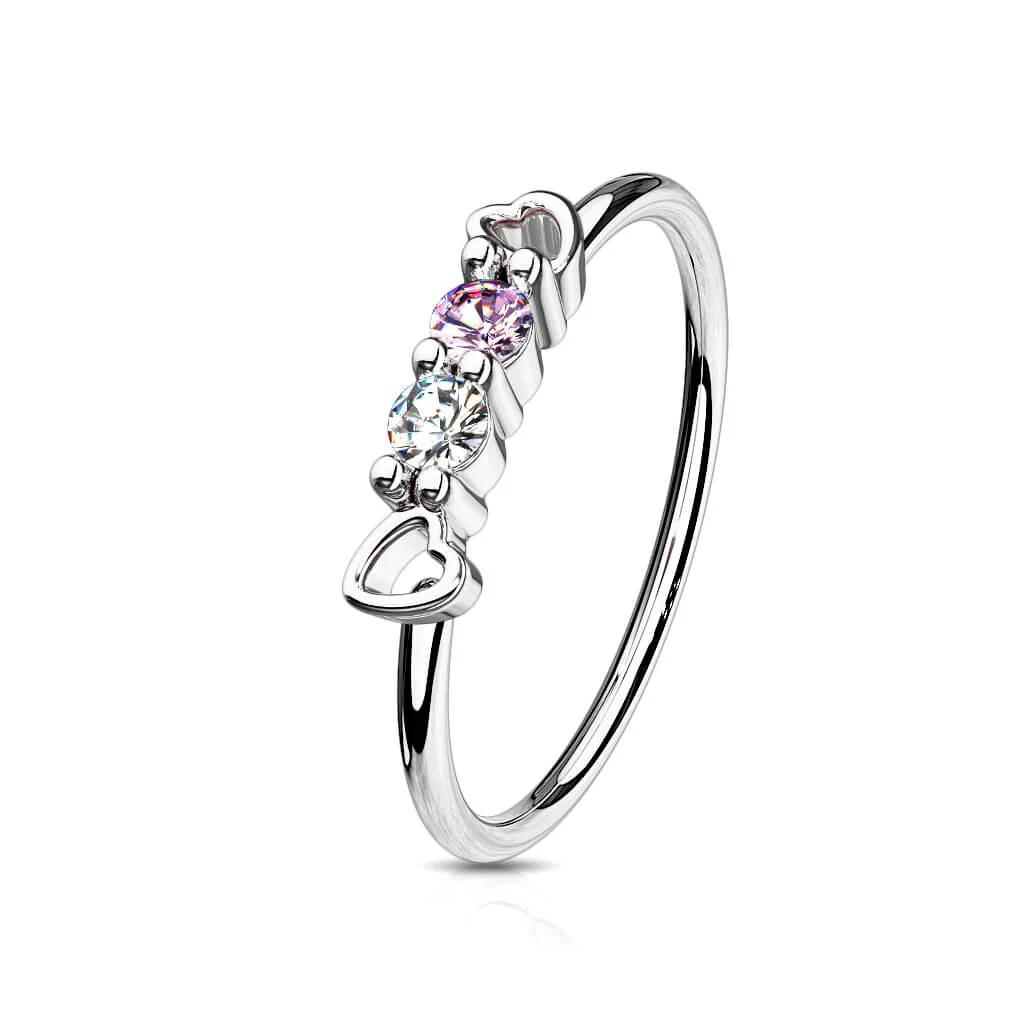 Ring Herzen Zirkonia Biegbar - Image 7