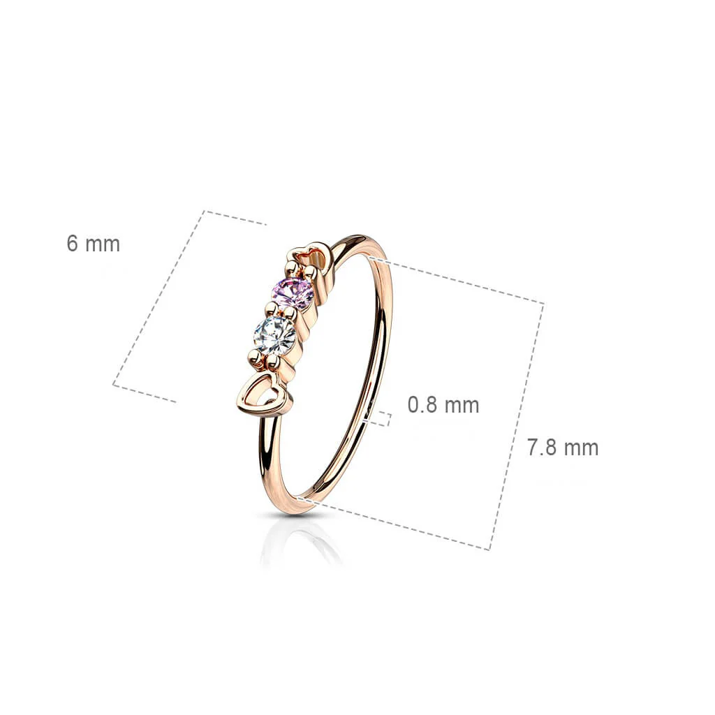 Ring Herzen Zirkonia Biegbar - Image 8