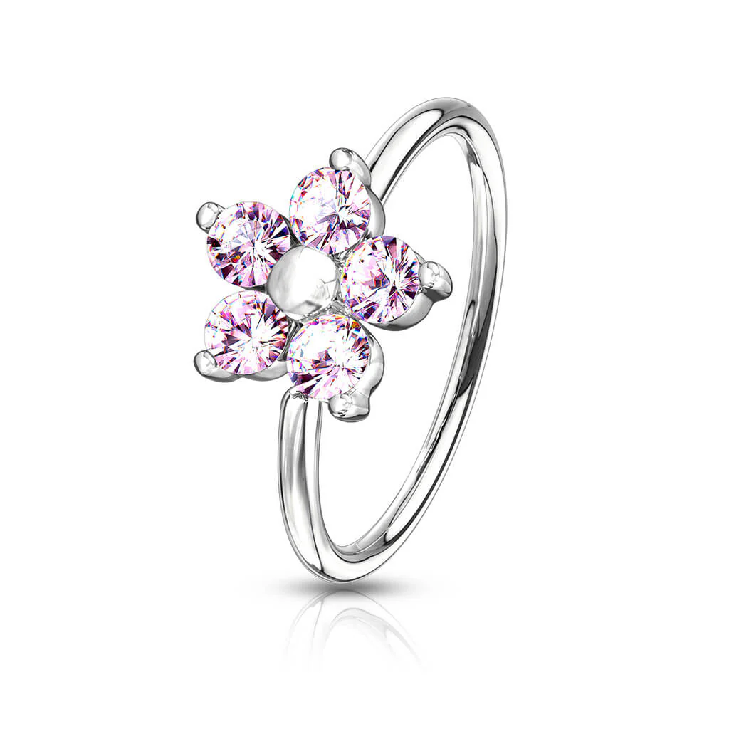 Ring Blume Zirkonia Biegbar - Image 5