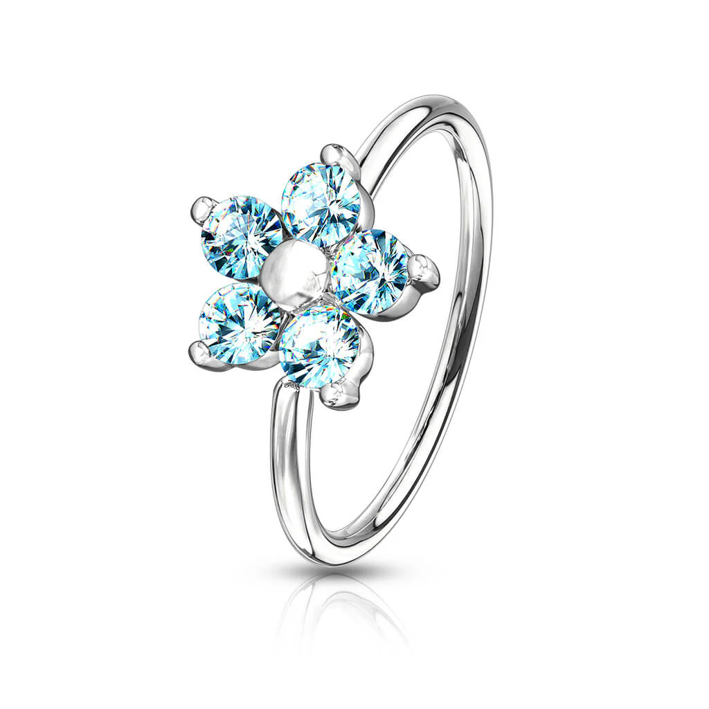 Ring Blume Zirkonia Biegbar - Image 7