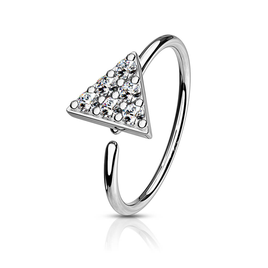Ring Dreieck Zirkonia Biegbar - Image 3