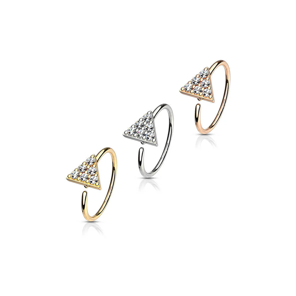 Ring Dreieck Zirkonia Biegbar - Image 4