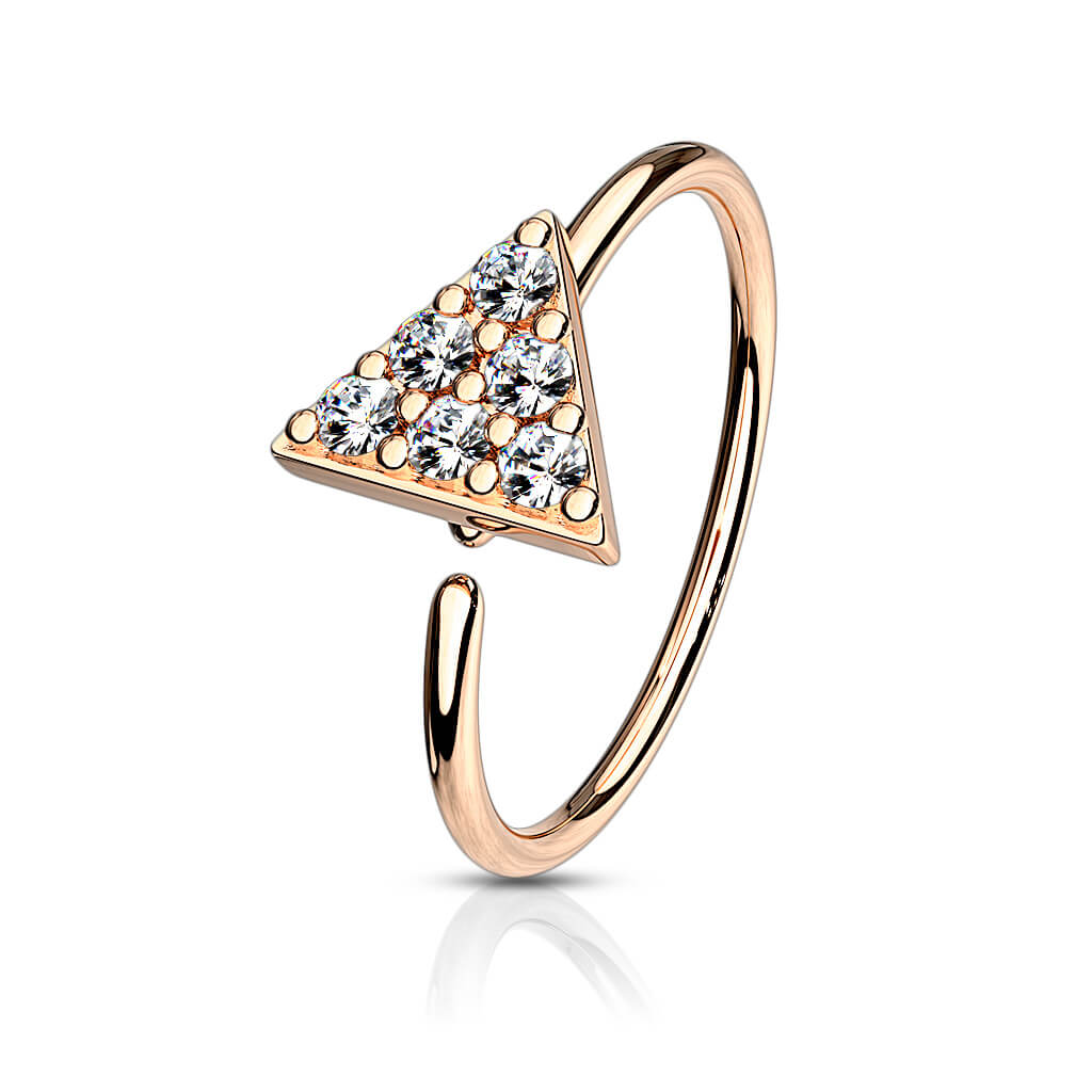 Ring Dreieck Zirkonia Biegbar - Image 7