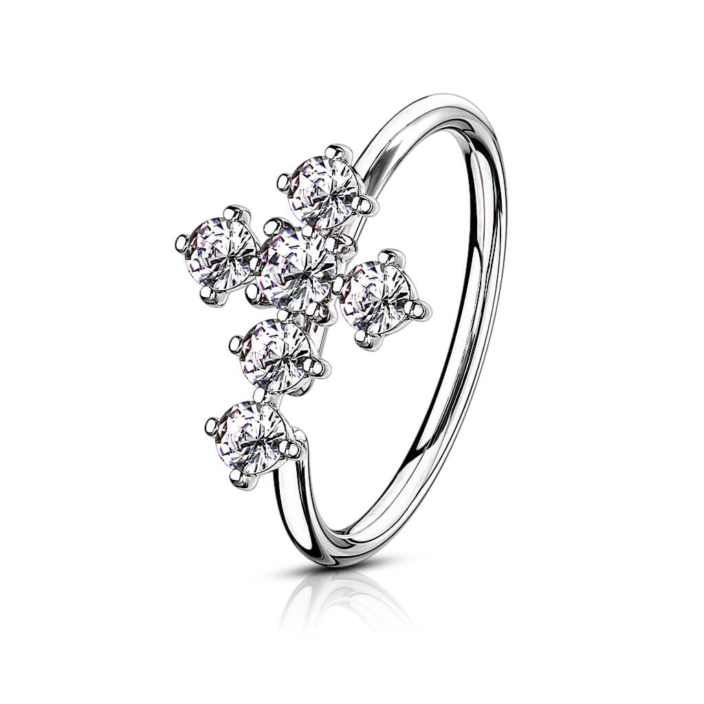 Ring Kreuz Zirkonia Biegbar - Image 3