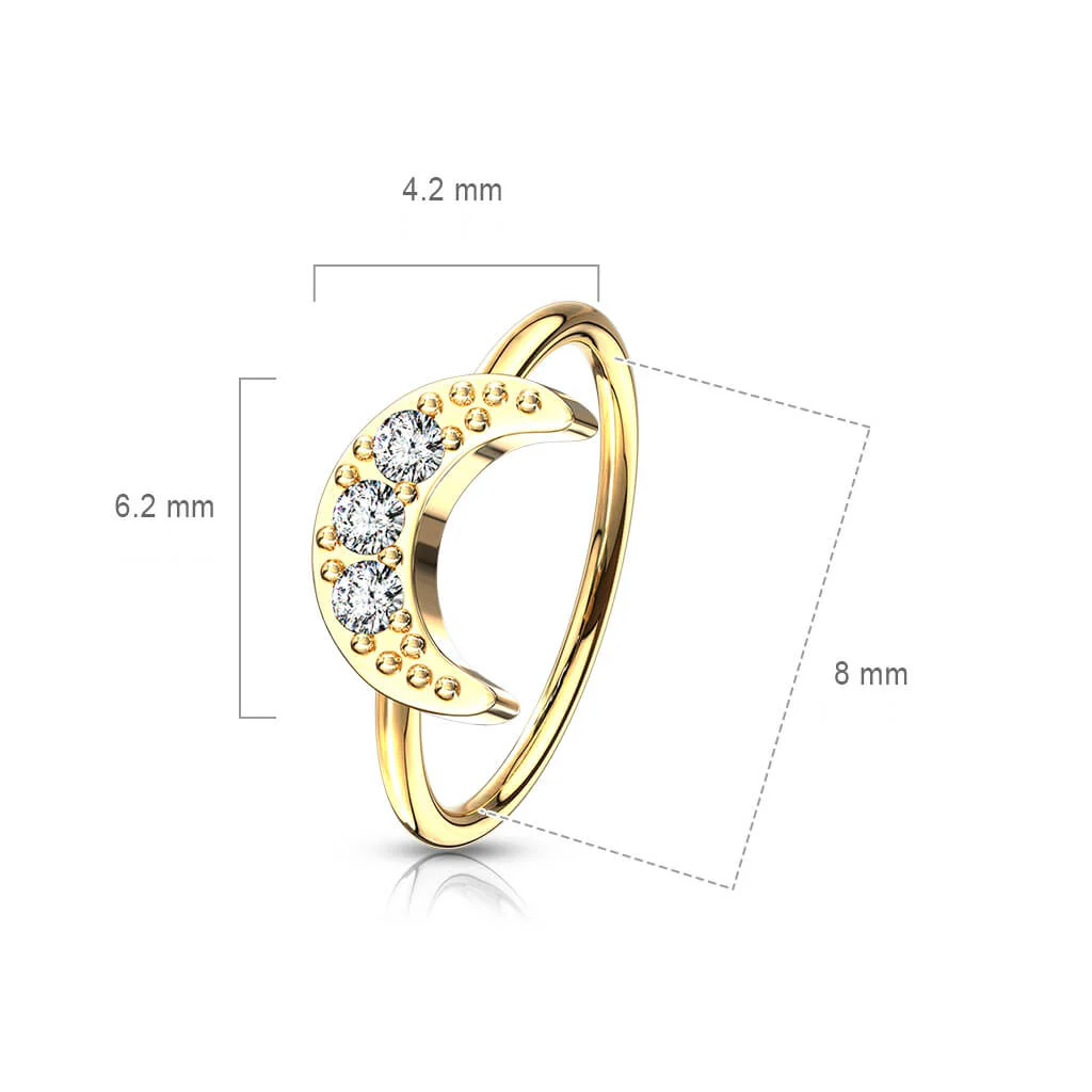 Ring Mond Zirkonia Biegbar - Image 8