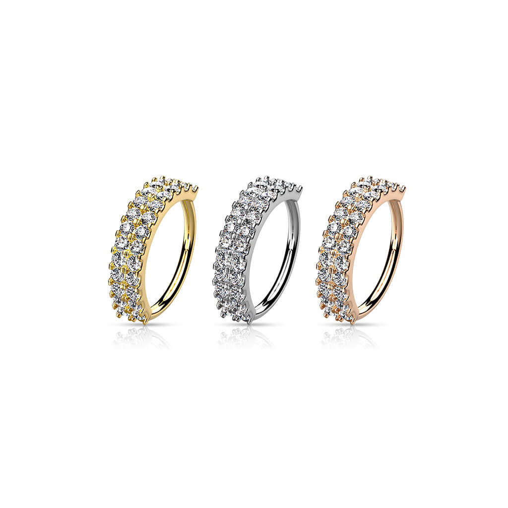 Ring Doppellinie Zirkonia Biegbar - Image 4