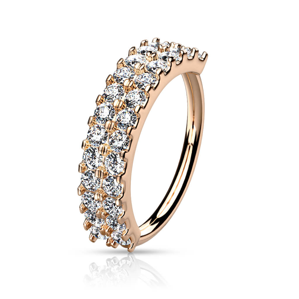 Ring Doppellinie Zirkonia Biegbar - Image 7