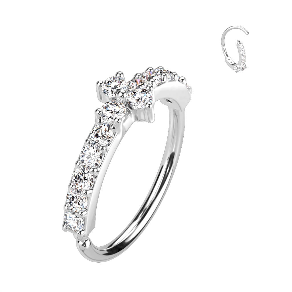 Ring Dreieck Zirkonia Biegbar - Image 3