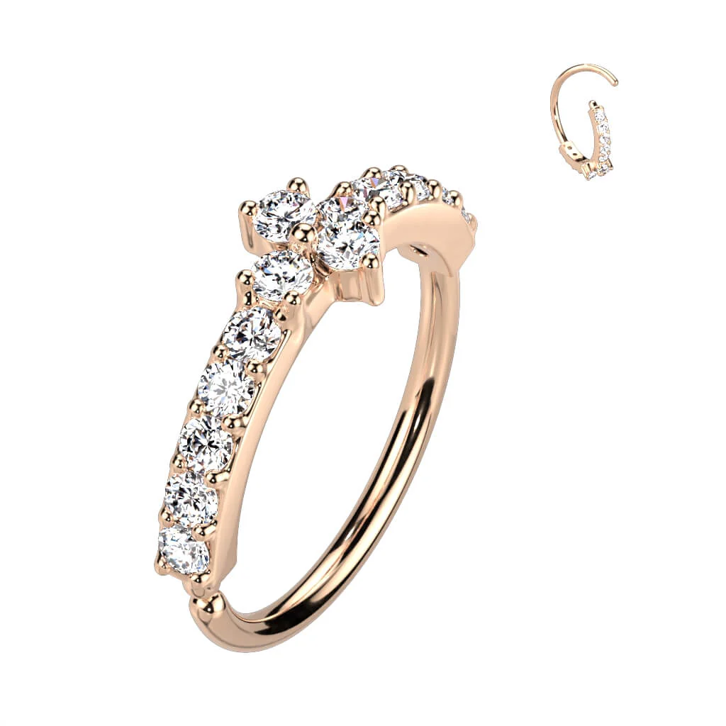 Ring Dreieck Zirkonia Biegbar - Image 4