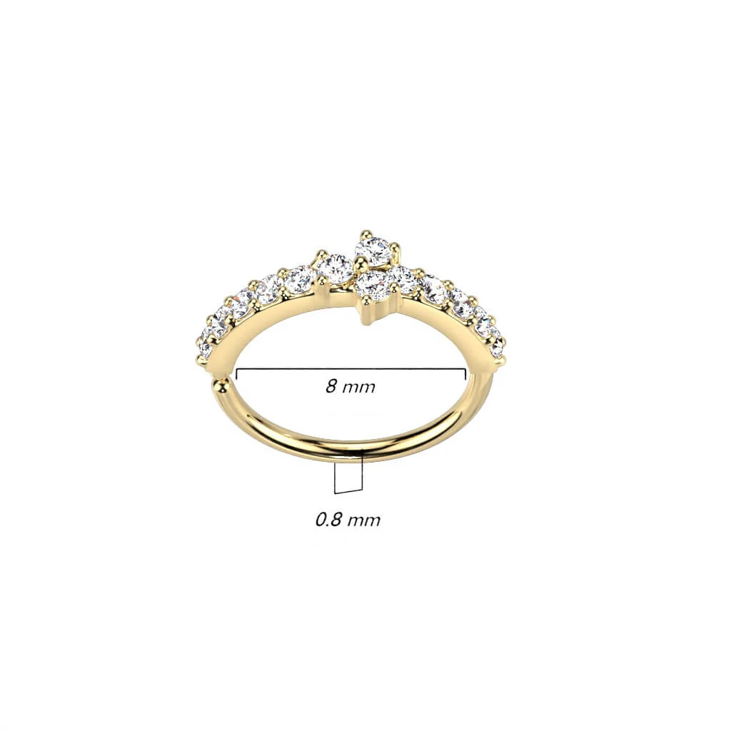 Ring Dreieck Zirkonia Biegbar - Image 5