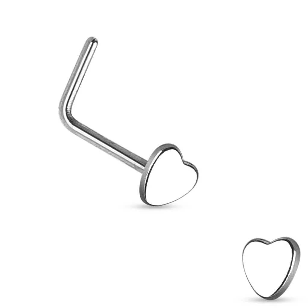 Nasenstecker L-Form Herz - Image 4