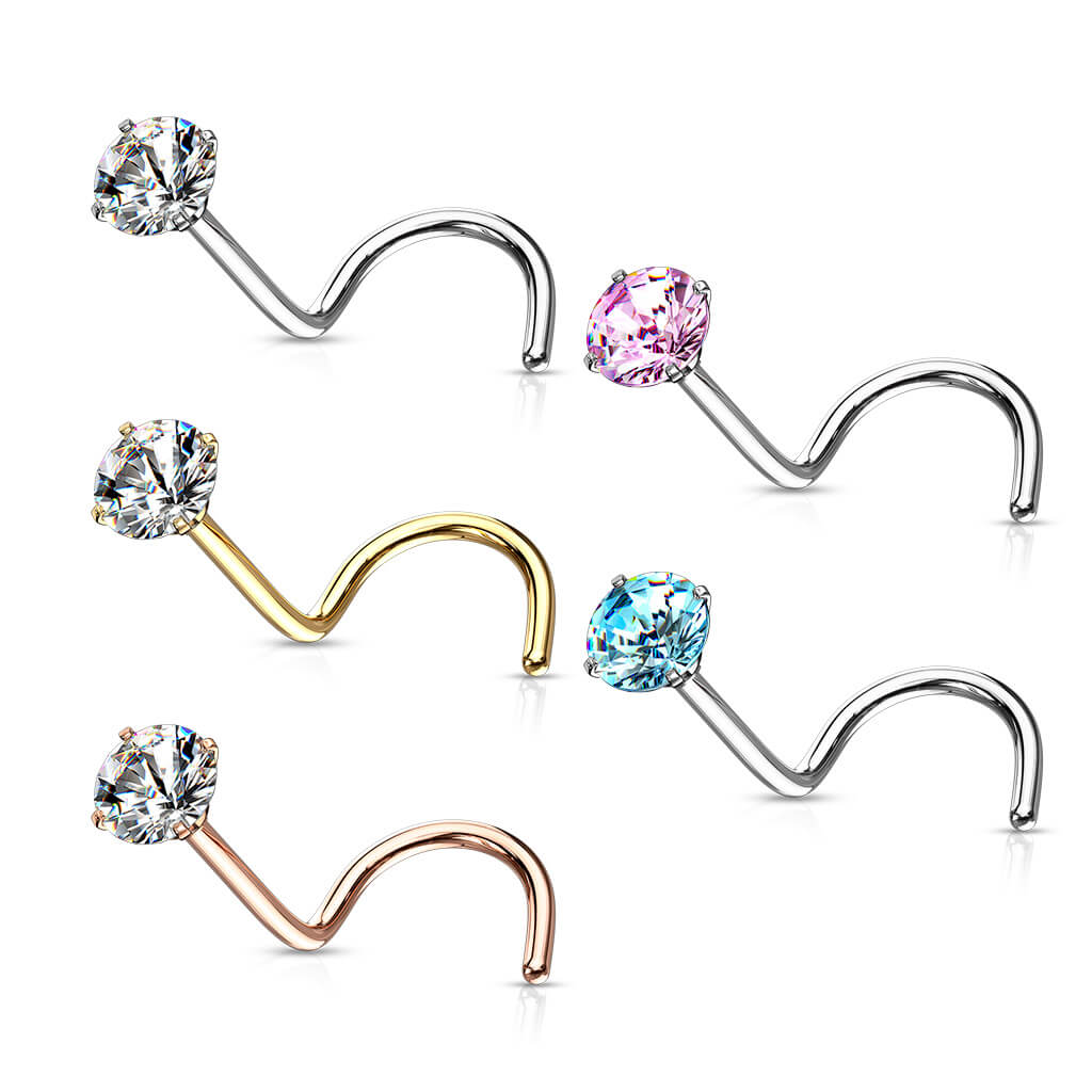 Nasenstecker Zirkonia Rund - Image 5