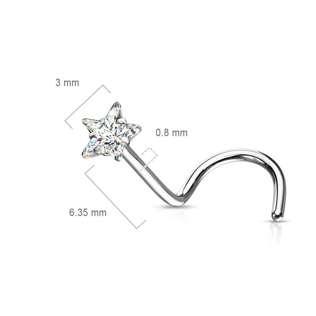 Nasenstecker Stern Zirkonia - Image 3