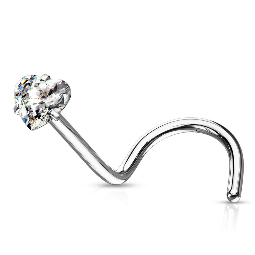 Nasenstecker Herz Zirkonia - Image 2