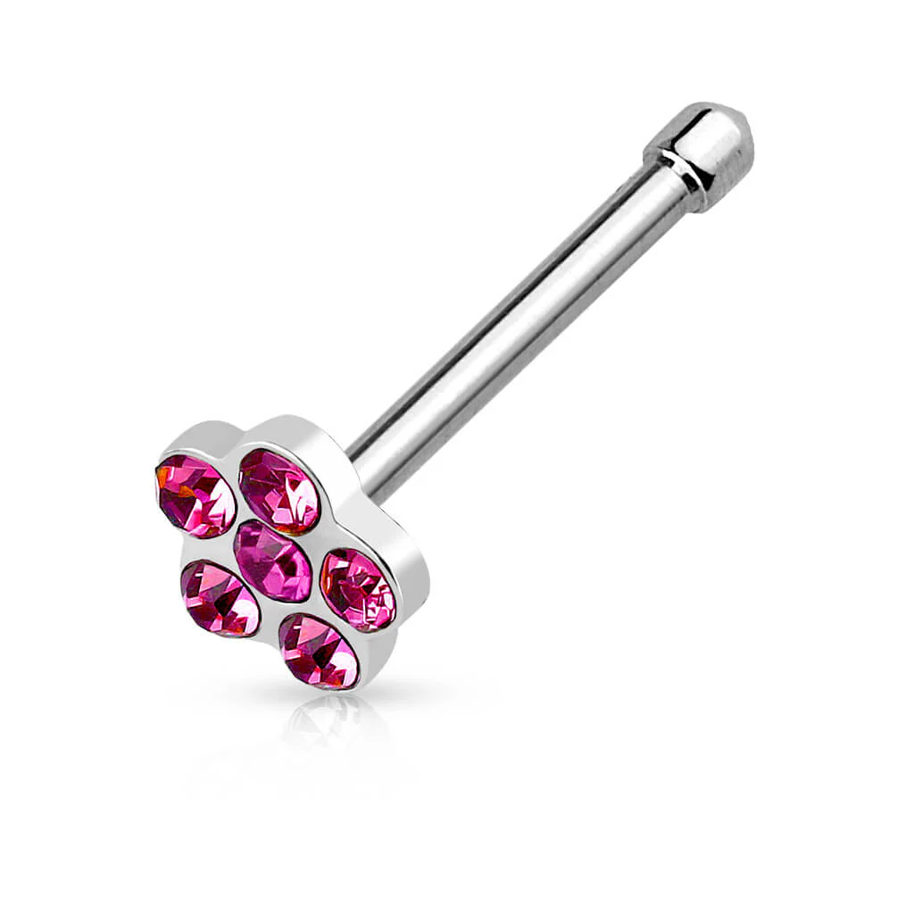 Nasenstecker Blume Zirkonia Silber - Image 3