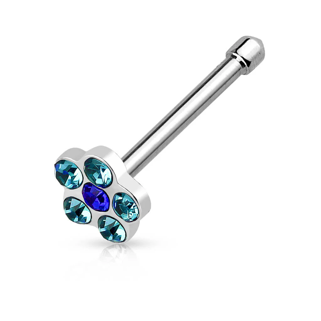 Nasenstecker Blume Zirkonia Silber - Image 4
