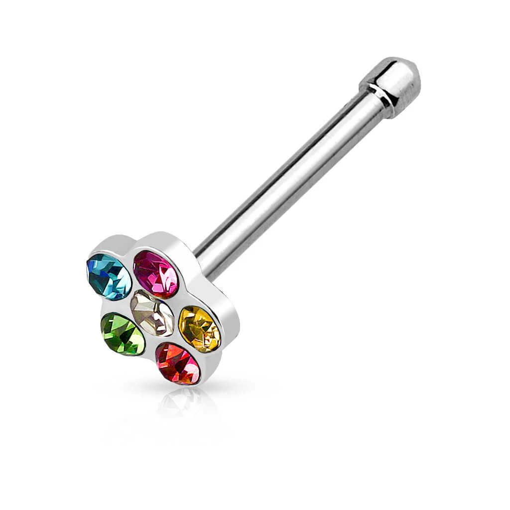 Nasenstecker Blume Zirkonia Silber - Image 5