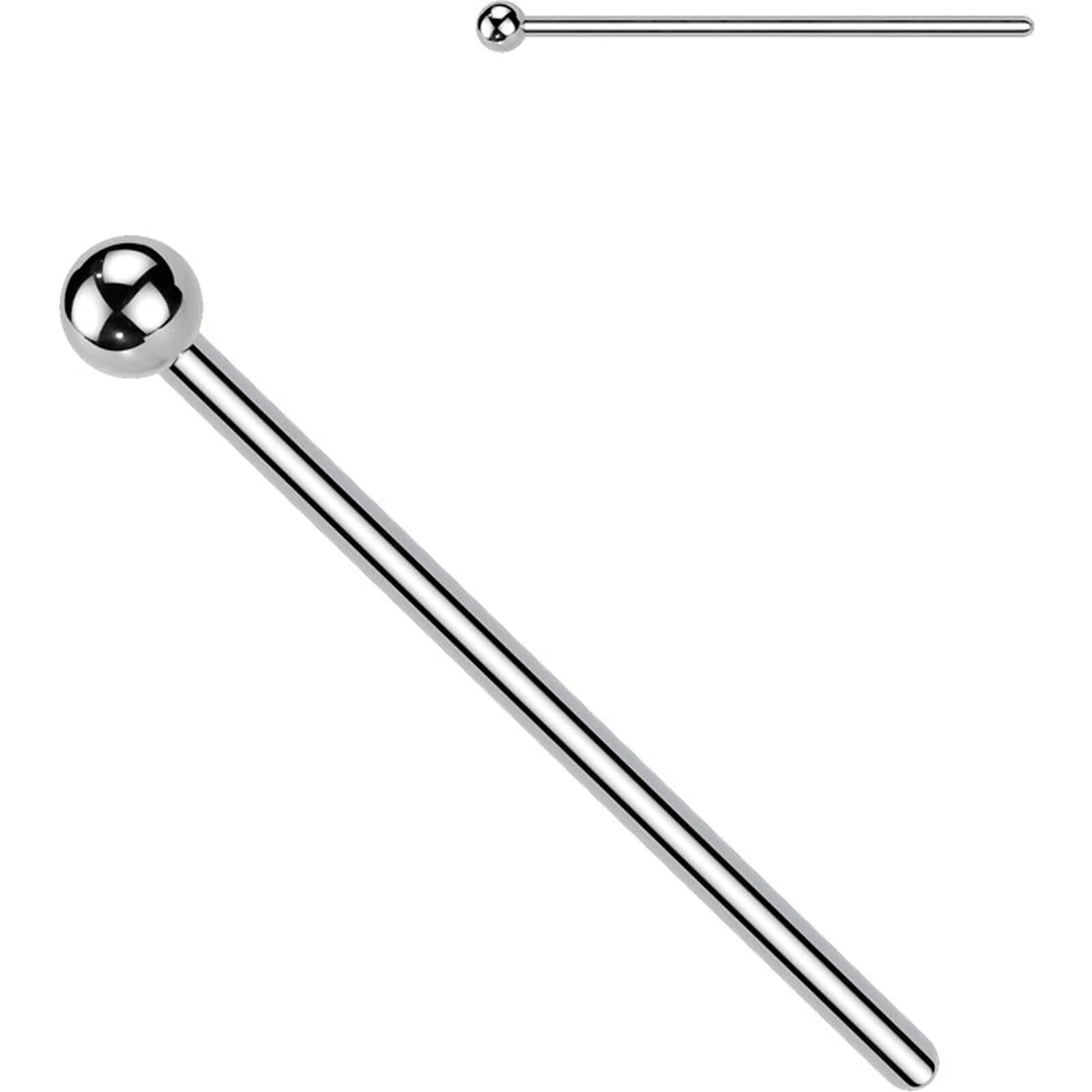 Fishtail Kugel Stachel Kuppel Silber