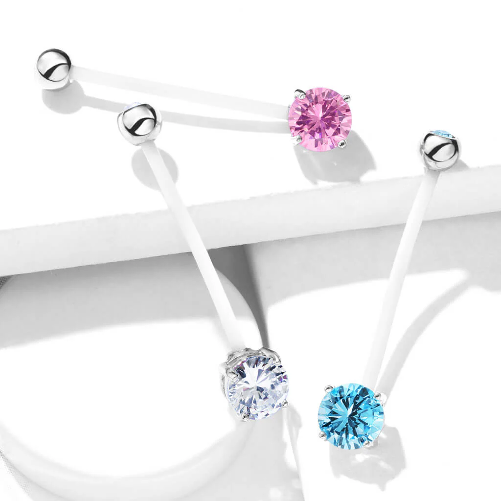 Bauchnabelpiercing Zirkonia Rund - Image 7