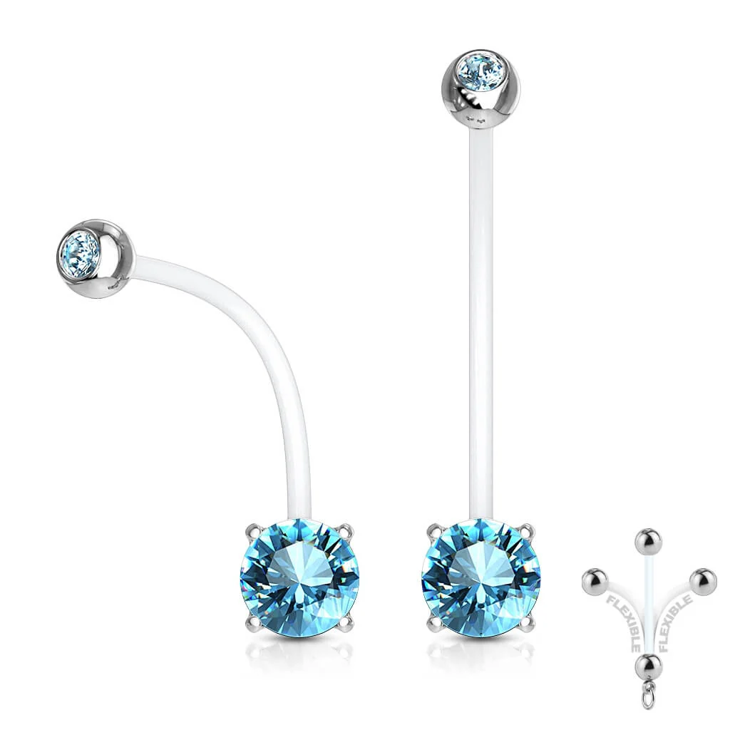 Bauchnabelpiercing Zirkonia Rund - Image 8
