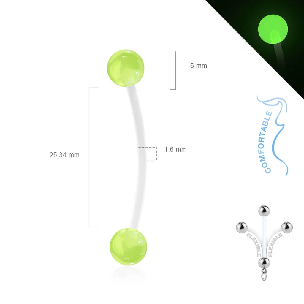 Bauchnabelpiercing Glow in the Dark - Image 3