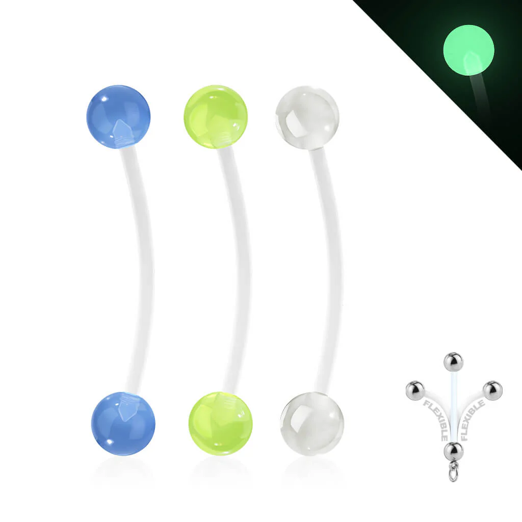 Bauchnabelpiercing Glow in the Dark - Image 5